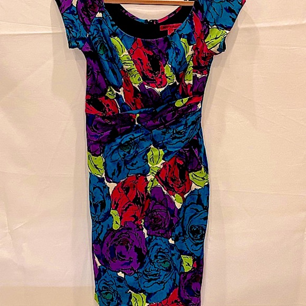 NWOT Betsey Johnson Floral Silk Dress